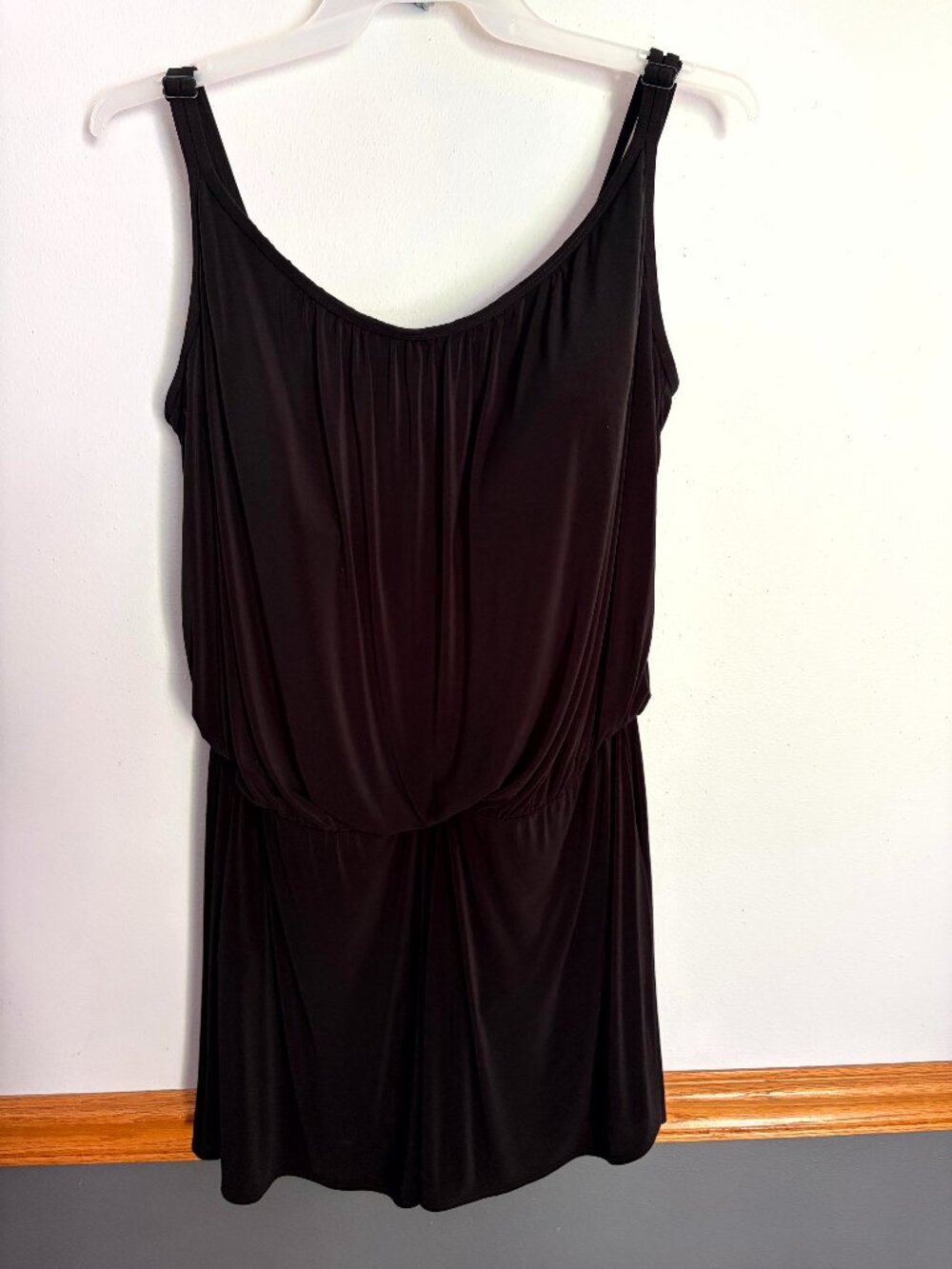 Great Lengths Women's Plus size One Piece Romper swimsuit Black Size 22